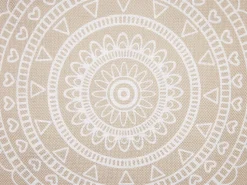 Almofada Decorativa Creme E Branca 45 X 45 Cm Geranium