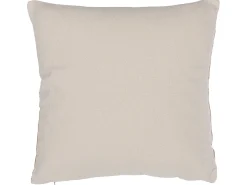 Almofada Decorativa Creme Com Folhas 45 X 45 Cm Wakad