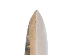 Almofada Decorativa Creme Com Folhas 45 X 45 Cm Wakad