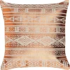 Almofada Decorativa De Algodao Com Padrao Geometrico Cobre 50 X 50 Cm Oujda