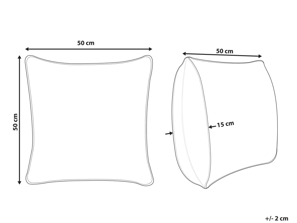 Almofada Decorativa De Algodao Com Padrao Geometrico Cobre 50 X 50 Cm Oujda