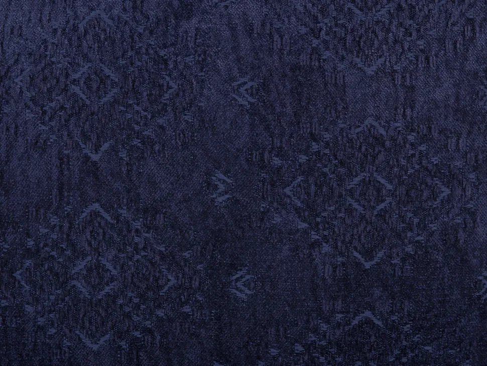 Almofada Decorativa Em Algodao E Viscose Azul Escura Com Relevo 45 X 45 Cm Melur