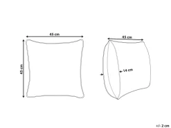 Almofada Decorativa Em Algodao Verde Claro Com Borlas 45 X 45 Cm Bacopa