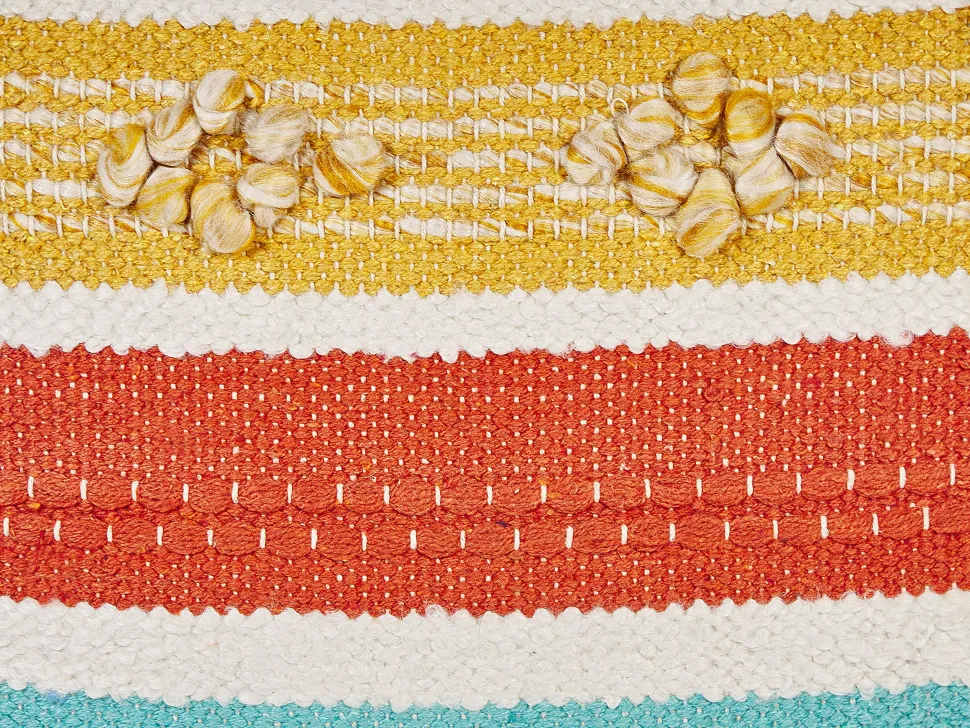 Almofada Decorativa Em Algodao Multicolor As Riscas 45 X 45 Cm Dicliptera