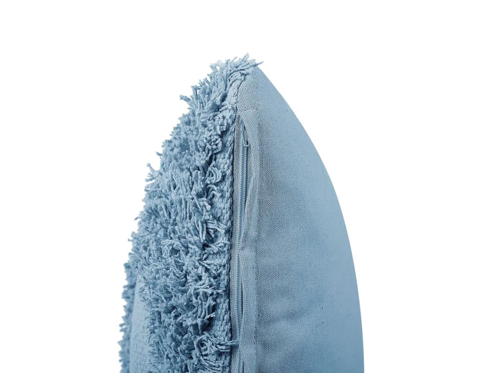 Almofada Decorativa Em Algodao Azul 45 X 45 Cm Rhoeo