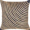Almofada Decorativa Em Algodao Preto Com Juta Creme 45 X 45 Cm Bergenia