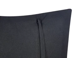 Almofada Decorativa Em Algodao Preto Com Juta Creme 45 X 45 Cm Bergenia