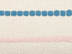 Almofada Decorativa Em Algodao Multicolor Com Padrao De Riscas E Borlas 40 X 60 Cm Agave