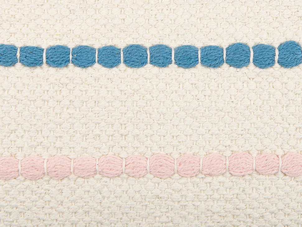 Almofada Decorativa Em Algodao Multicolor Com Padrao De Riscas E Borlas 40 X 60 Cm Agave