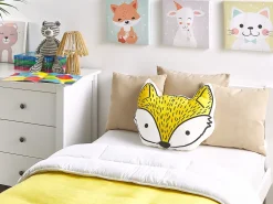 Almofada Decorativa Em Forma De Raposa Amarela 50 X 40 Cm Vadodara