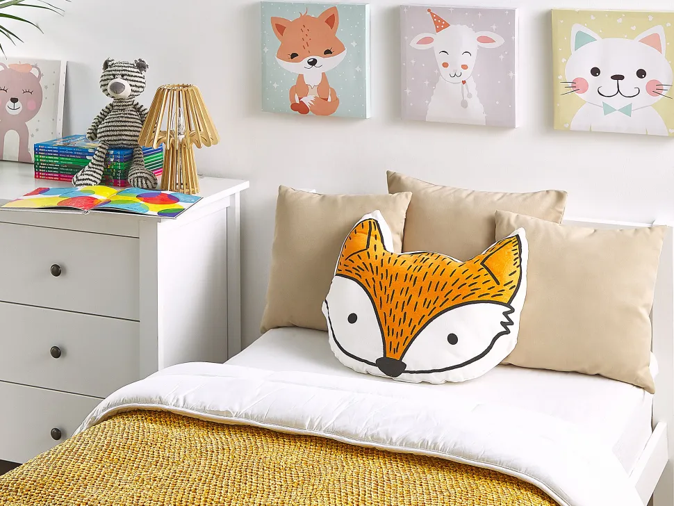 Almofada Decorativa Em Forma De Raposa Laranja 50 X 40 Cm Vadodara