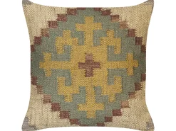 Almofada Decorativa Em Juta Multicolor 45 X 45 Cm Saron