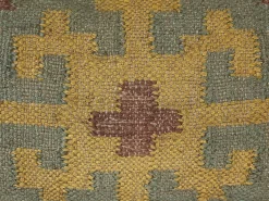 Almofada Decorativa Em Juta Multicolor 45 X 45 Cm Saron