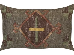 Almofada Decorativa Em Juta Multicolor 30 X 50 Cm Katora