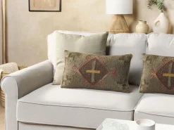 Almofada Decorativa Em Juta Multicolor 30 X 50 Cm Katora