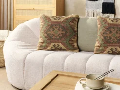 Almofada Decorativa Em Juta Multicolor 45 X 45 Cm Cumbum
