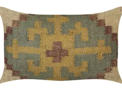 Almofada Decorativa Em Juta Multicolor 30 X 50 Cm Saron