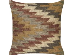 Almofada Decorativa Em Juta Multicolor 45 X 45 Cm Deepor