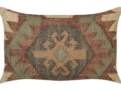 Almofada Decorativa Em Juta Multicolor 30 X 50 Cm Cumbum