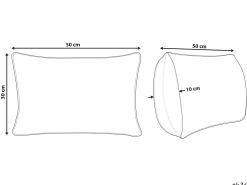 Almofada Decorativa Em Juta Multicolor 30 X 50 Cm Cumbum