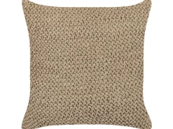 Almofada Decorativa Em Juta Creme 45 X 45 Cm Begonia