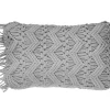 Almofada Decorativa Em Macrame De Algodao Cinzento 30 X 45 Cm Kirikkale