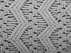 Almofada Decorativa Em Macrame De Algodao Cinzento 30 X 45 Cm Kirikkale