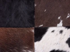 Almofada Decorativa Em Pele Castanha Escura 45 X 45 Cm Marady