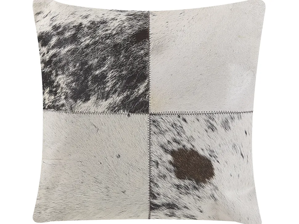 Almofada Decorativa Em Pele Cinzenta 45 X 45 Cm Marady