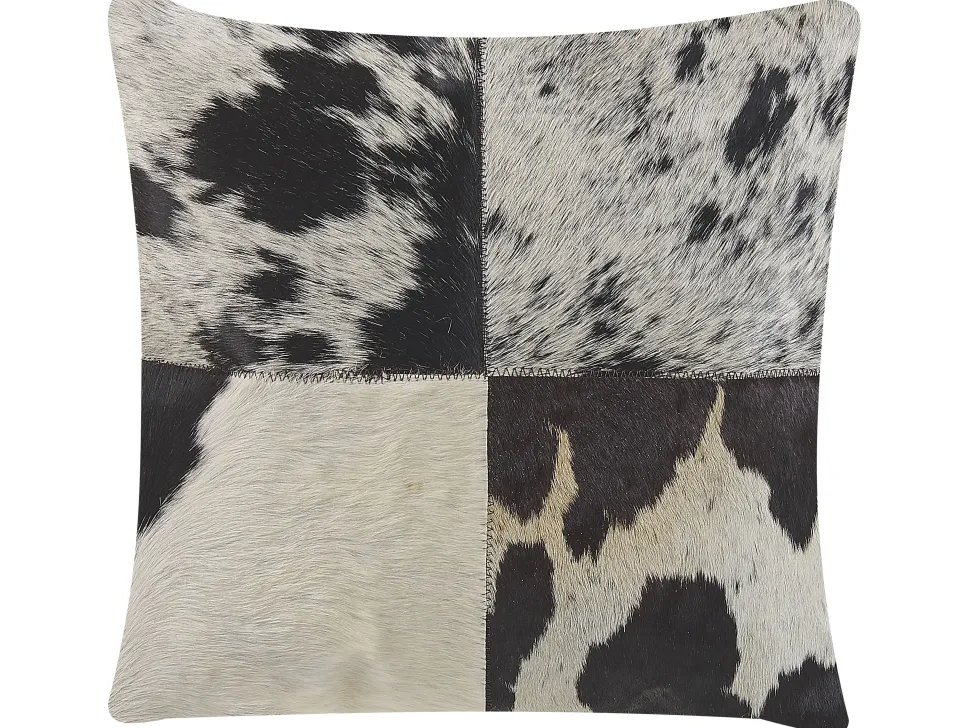 Almofada Decorativa Em Pele Cinzenta 45 X 45 Cm Marady