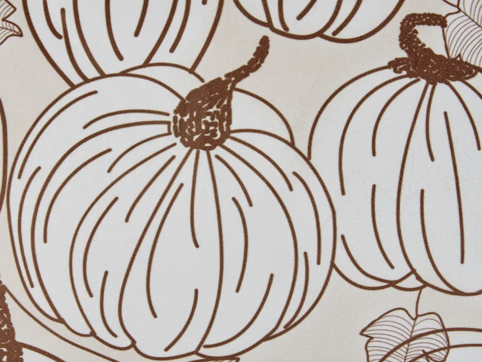 Almofada Decorativa Em Veludo Creme 45 X 45 Cm Gourd
