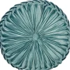 Almofada Decorativa Em Veludo Azul Esverdeado 40 Cm Udala