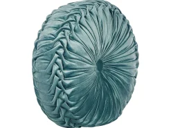 Almofada Decorativa Em Veludo Azul Esverdeado 40 Cm Udala