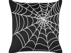 Almofada Decorativa Em Veludo Preto E Branco 45 X 45 Cm Lycoris