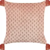 Almofada Decorativa Em Veludo Rosa 45 X 45 Cm Rumhora