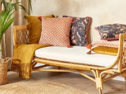 Almofada Decorativa Em Veludo Rosa 45 X 45 Cm Rumhora