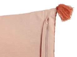 Almofada Decorativa Em Veludo Rosa 45 X 45 Cm Rumhora