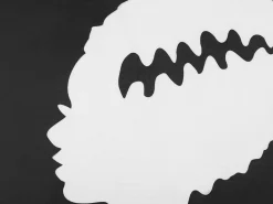 Almofada Decorativa Em Veludo Preto E Branco Mandevilla