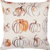 Almofada Decorativa Em Veludo Creme 45 X 45 Cm Cucurbita