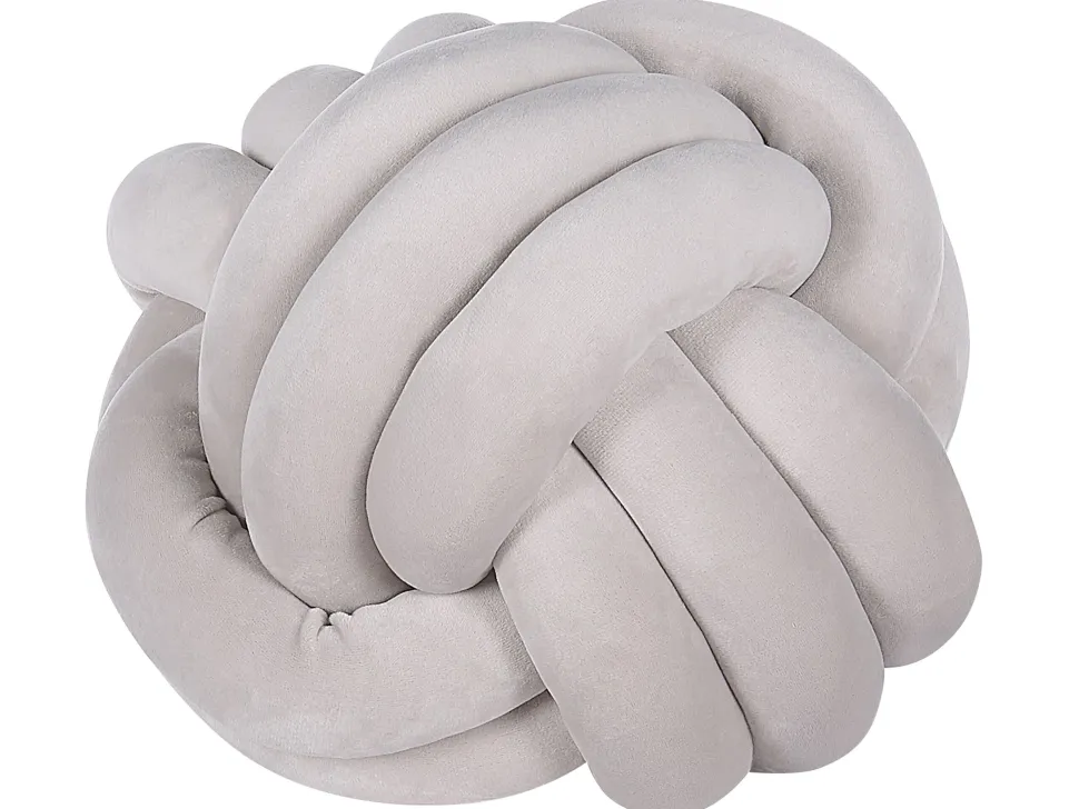 Almofada Decorativa Em Veludo Cinzento 30 X 30 Cm Malni