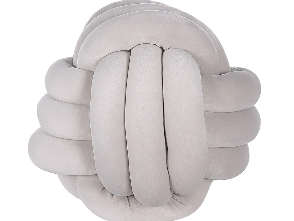 Almofada Decorativa Em Veludo Cinzento 30 X 30 Cm Malni