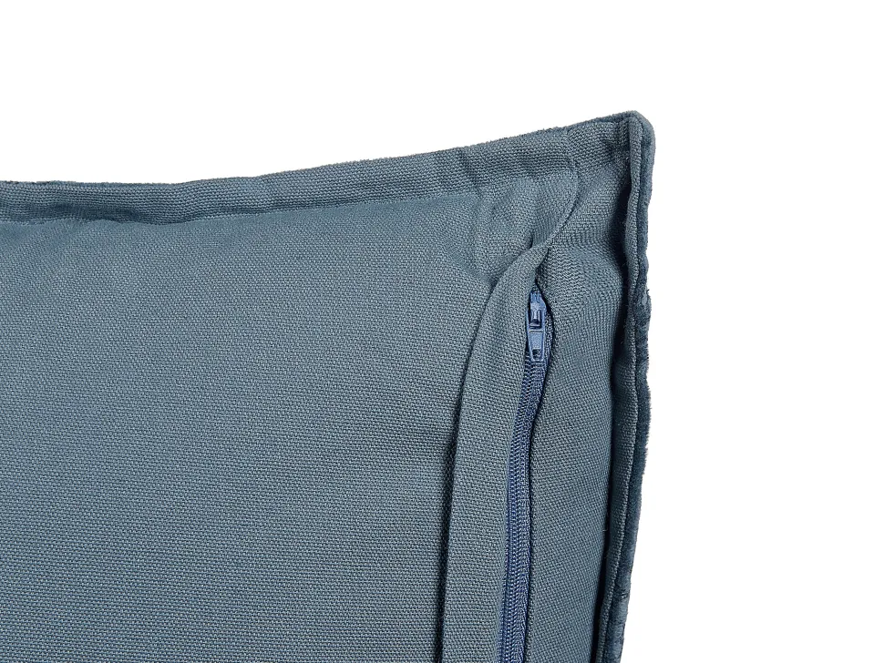 Almofada Decorativa Em Veludo Azul Escuro 45 X 45 Cm Seseli