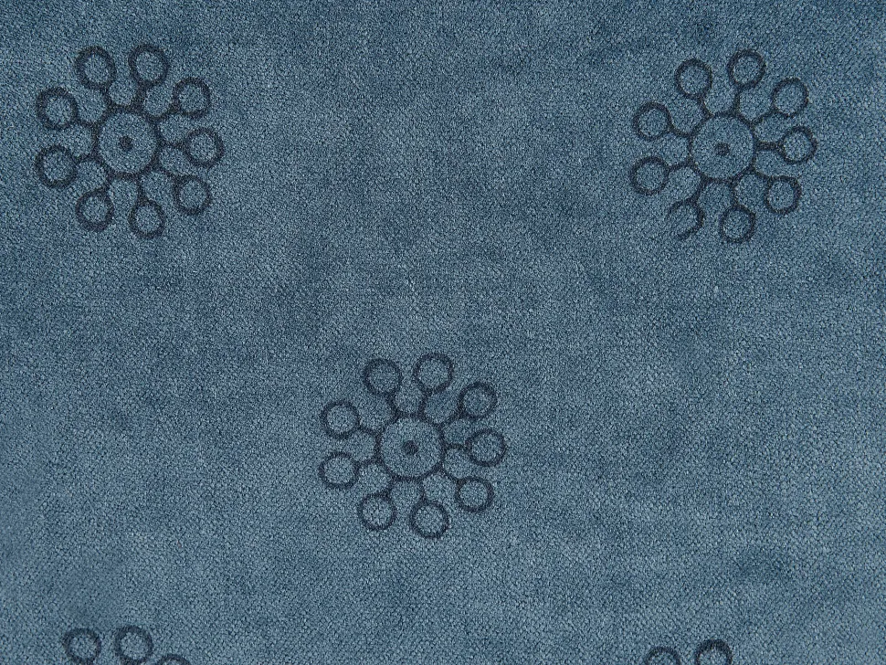 Almofada Decorativa Em Veludo Azul Escuro 45 X 45 Cm Seseli