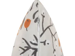 Almofada Decorativa Em Veludo Branco 45 X 45 Cm Montbretia