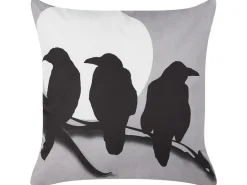 Almofada Decorativa Em Veludo Cinzento 45 X 45 Cm Oradea