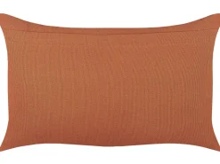 Almofada Decorativa Padrao Geometrico Em Algodao Laranja 35 X 55 Cm Orlaya