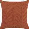 Almofada Decorativa Tufada Em Algodao Laranja 45 X 45 Cm Lewisia