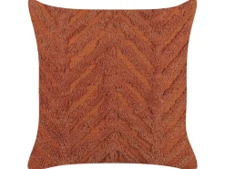 Almofada Decorativa Tufada Em Algodao Laranja 45 X 45 Cm Lewisia