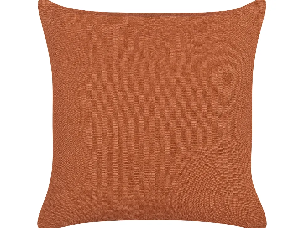 Almofada Decorativa Tufada Em Algodao Laranja 45 X 45 Cm Lewisia