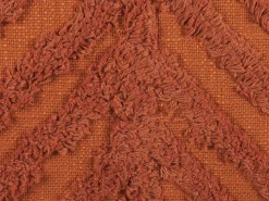 Almofada Decorativa Tufada Em Algodao Laranja 45 X 45 Cm Lewisia